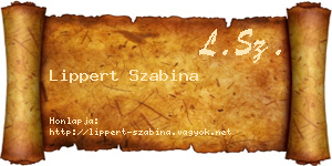 Lippert Szabina névjegykártya